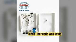 Presa a muro compatta in fibra ottica per una facile configurazione FTTH domestica