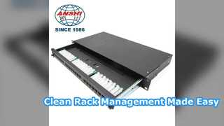 Pannello patch Cat5e a 24 porte con cassetto rimovibile