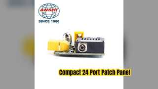 Pannello patch per montaggio su rack 24 porte 0 5U per cablaggio di rete