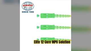 Soluzione di rete Elite MPO Patch Cord in fibra 12 Core G652D
