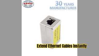 Estendi i cavi Ethernet con accoppiatori metallici RJ45 schermati