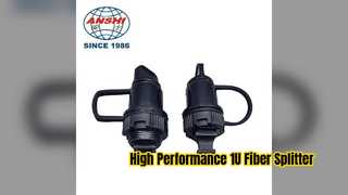 Soluzione in fibra ad alte prestazioni con splitter PLC per montaggio su rack 1U