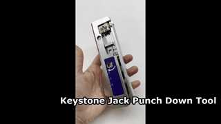 Strumento di punch down per jack di rete