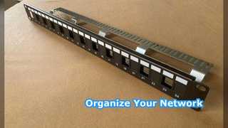 Pannello patch ANSHI Cat6A STP 24 porte 1U