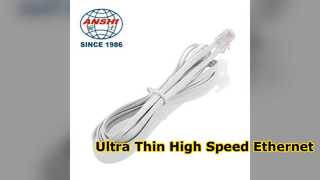 Soluzione LAN ad alta velocità con cavo Ethernet Cat6 ultra sottile