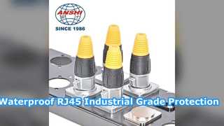 Soluzione di livello industriale con connettore Ethernet RJ45 impermeabile