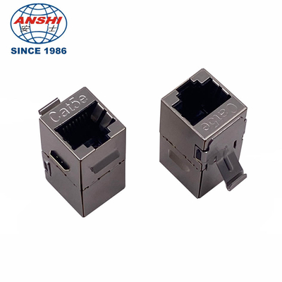Inline Coupler RJ45 Keystone Jack ANSHI Cat5E STP FTP 8P8C Female