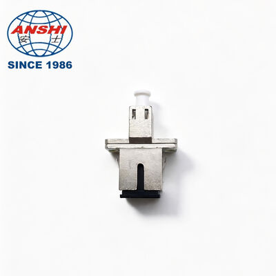 SC to LC Simplex Hybrid Fiber Optic Adapter PC/APC, Metal Flange, Single Mode / Multi Mode for Patch Cord Pigtail