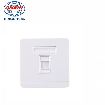 ANSHI RJ45 86x86mm singolo foro doppio foro pannello Telecomunicazione faccia piastra