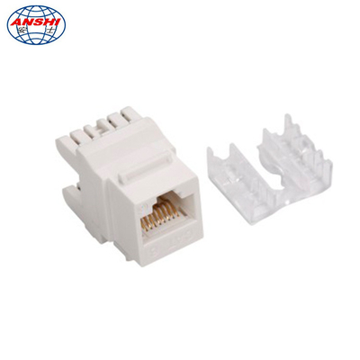 RJ45 180 gradi CAT6 CAT6A UTP Keystone Jack con perni in bronzo fosforo placcato oro