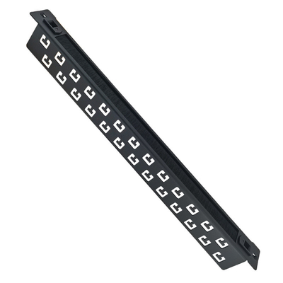 Nero XL-4020-3L-B Alta 1u gestione del cavo da spazzola ANSHI 19 pollici