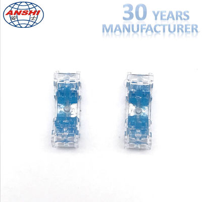 Four Pair Inline Connector Wire Connectors 0.4 - 0.7mm Gel Filled Transparent Lock Joint