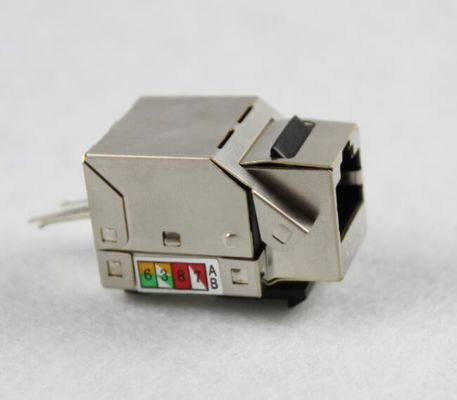 Jack Keystone RJ45 CAT5E CAT6 CAT6A Jack Keystone schermato in colore metallizzato