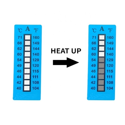 Irreversibile 40-71°C 104-160°F 10 Livello Etichette sensibili ad alte temperature