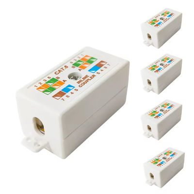 CAT6 CAT5E IDC 4 Pair/8 Way Junction Box 8P8C - Accoppiatore di cavo in linea - presa terminale