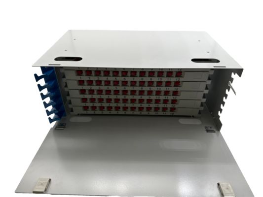 Pannello di giunzione ottica a rack ODF 72 fibre per telecomunicazioni