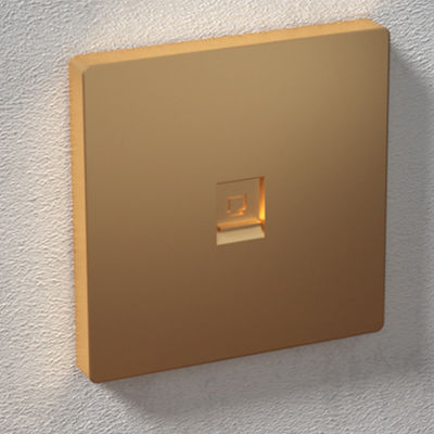 ANSHI 86 Tipo 2 porte Placca facciale con spruzzatura d'oro & con Persiane