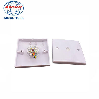 ANSHI RJ11 Socket ABS Material Network Cable Faceplate with Dust Shutter for RJ11 Voice Ethernet Wall Plat