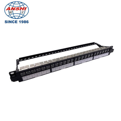 19 pollici 1U Modular Type Rack Mount Patch Panel UTP & FTP per la rete e il cablaggio