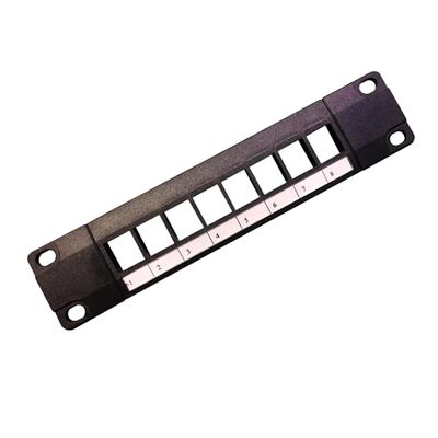 8 pannello di patch modulare senza porta con compatibilità CAT6A per le connessioni RJ45