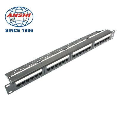 19 pollici 32 porte vuoti STP FTP schermato RJ45 Patch Panel CAT5E CAT6 Rack Mount Network Distribution Panel