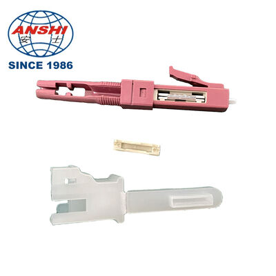 FTTH Mechanical Splicer Fiber Optic LC APC Fast Connector Metal V-groove Single Mode Multimode OM3 OM4