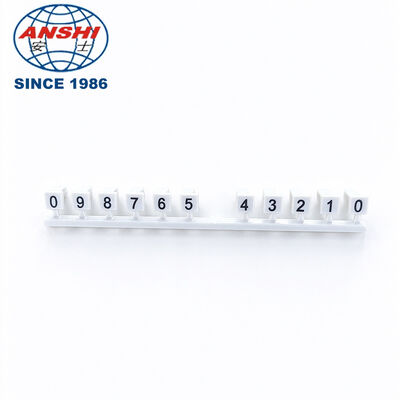 Factory OEM Terminal Block Marker Strip, Blank & Number Printed Marking Strip for Telecom Communication Equipment