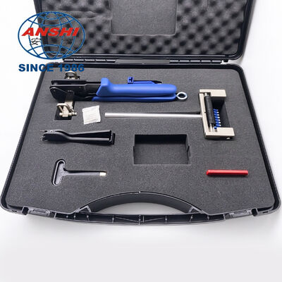 Kit di strumenti per crimpatura a 10 coppie, set di utensili manuali per terminazione IDC per pannello patch per telecomunicazioni, utensili per terminazione cavi con pettine, estrattore e custodia rigida
