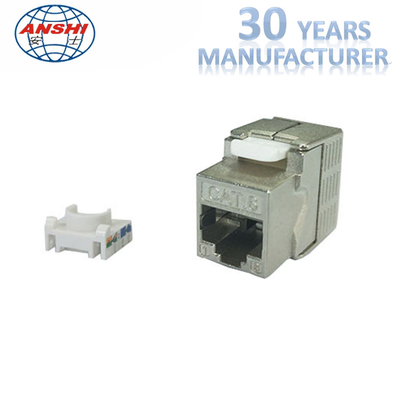 Grado trapezoidale in lega di zinco schermato Toolless CAT7 CAT5E di STP RJ45 Jack 180